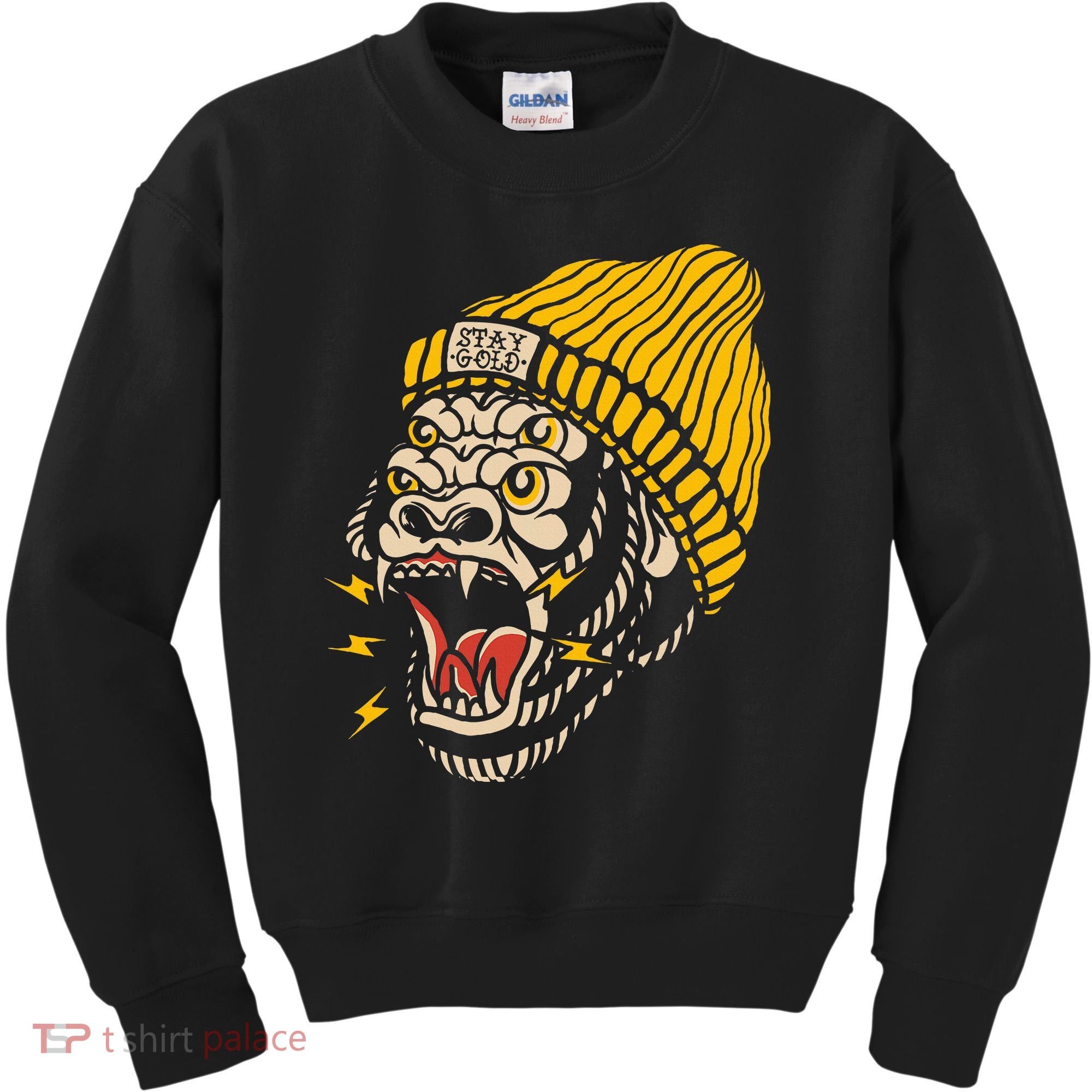 Gorilla Inked Flash Old School Ink Addict Traditional Tattoo Kids Sweatshirt