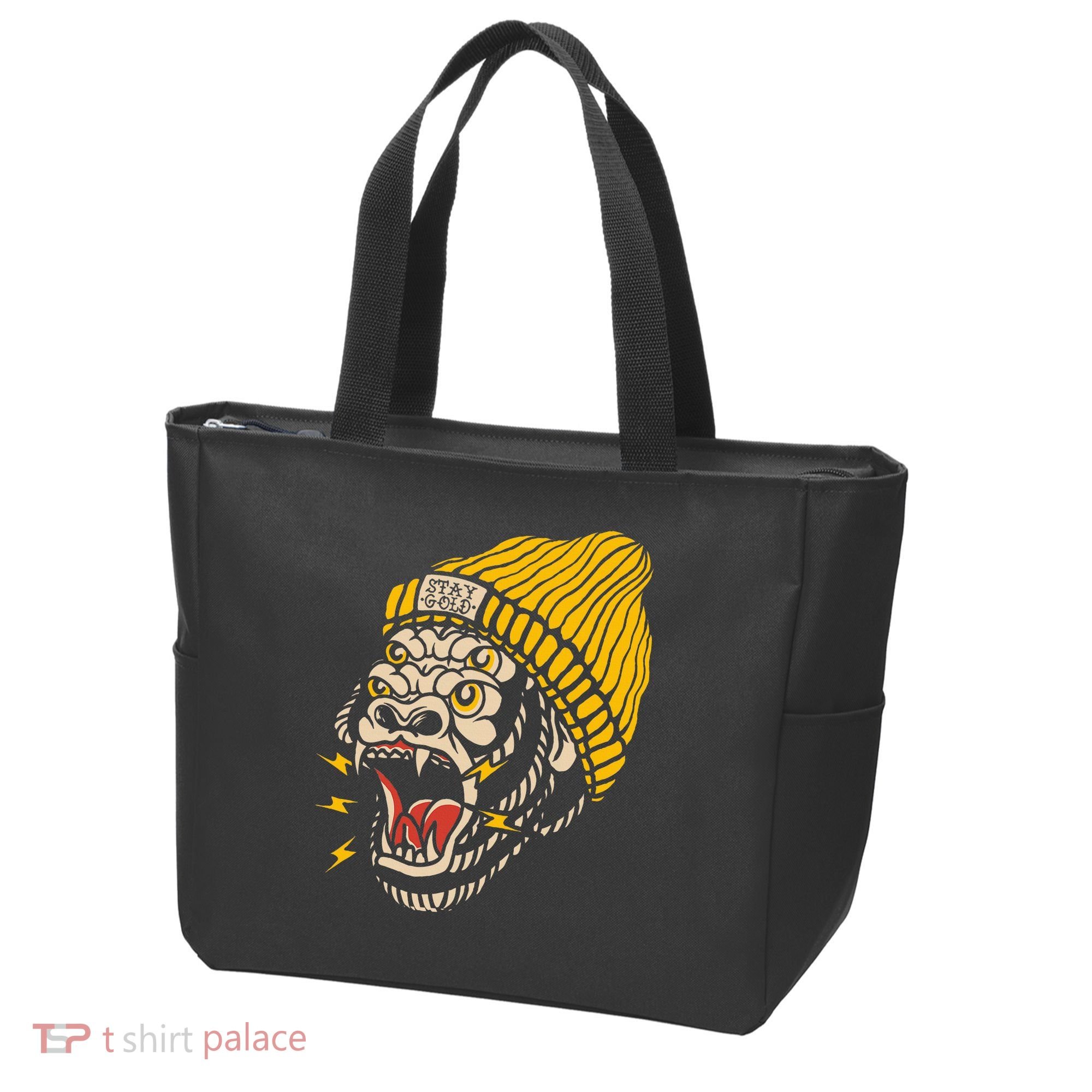 Gorilla Inked Flash Old School Ink Addict Traditional Tattoo Tote Bag