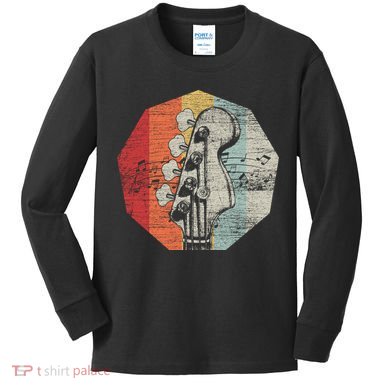 Gift Idea For Bassgiftguitarist Gift Bass Guitar Great Gift Kids Long Sleeve Shirt