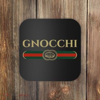 Gnocchi In Fun Logo Style Coaster