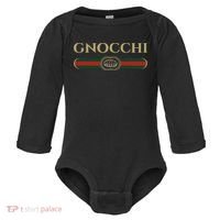 Gnocchi In Fun Logo Style Baby Long Sleeve Bodysuit thumb 0