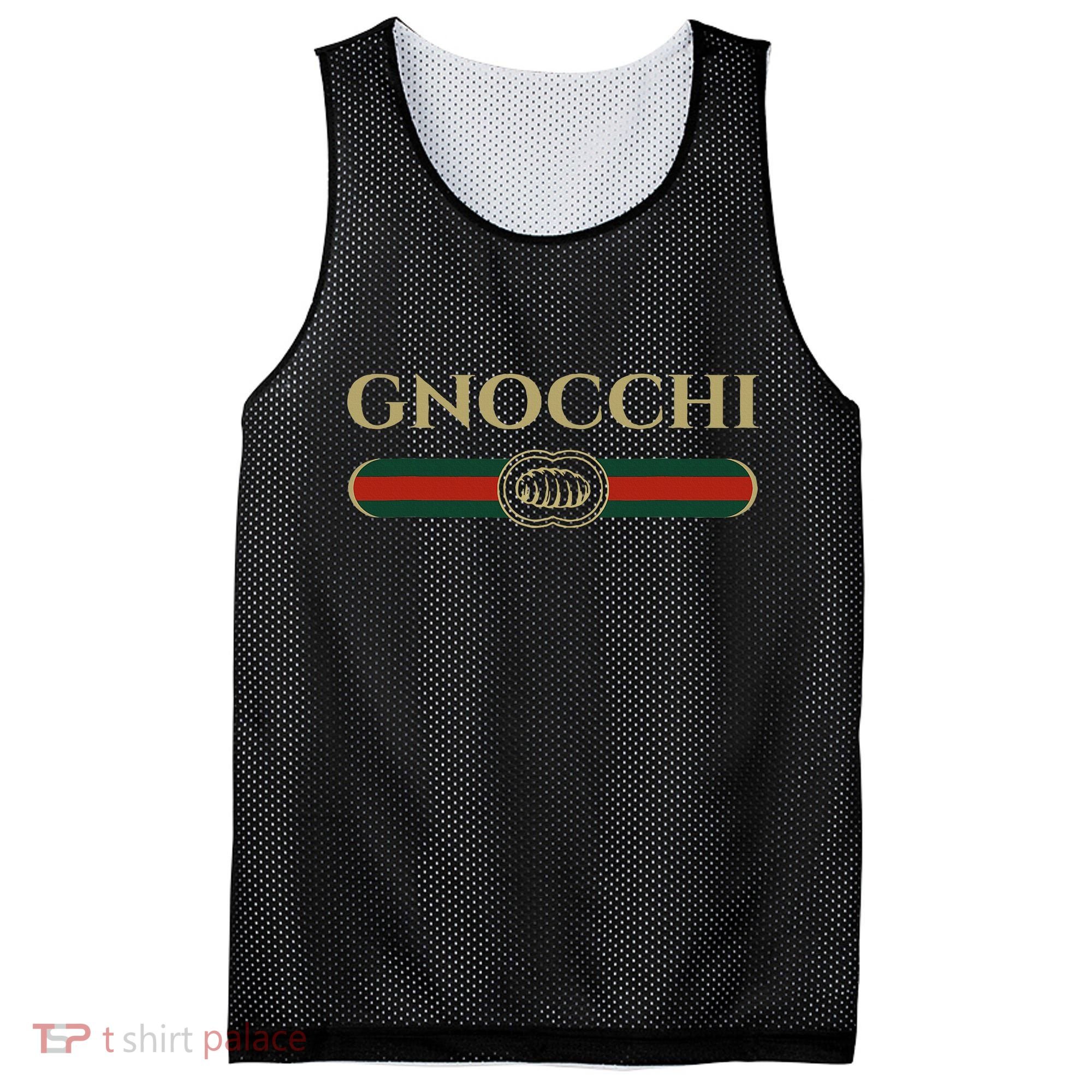 Gnocchi In Fun Logo Style Mesh Reversible Basketball Jersey Tank