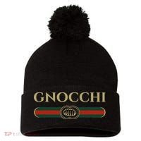 Gnocchi In Fun Logo Style Pom Pom 12in Knit Beanie thumb 0