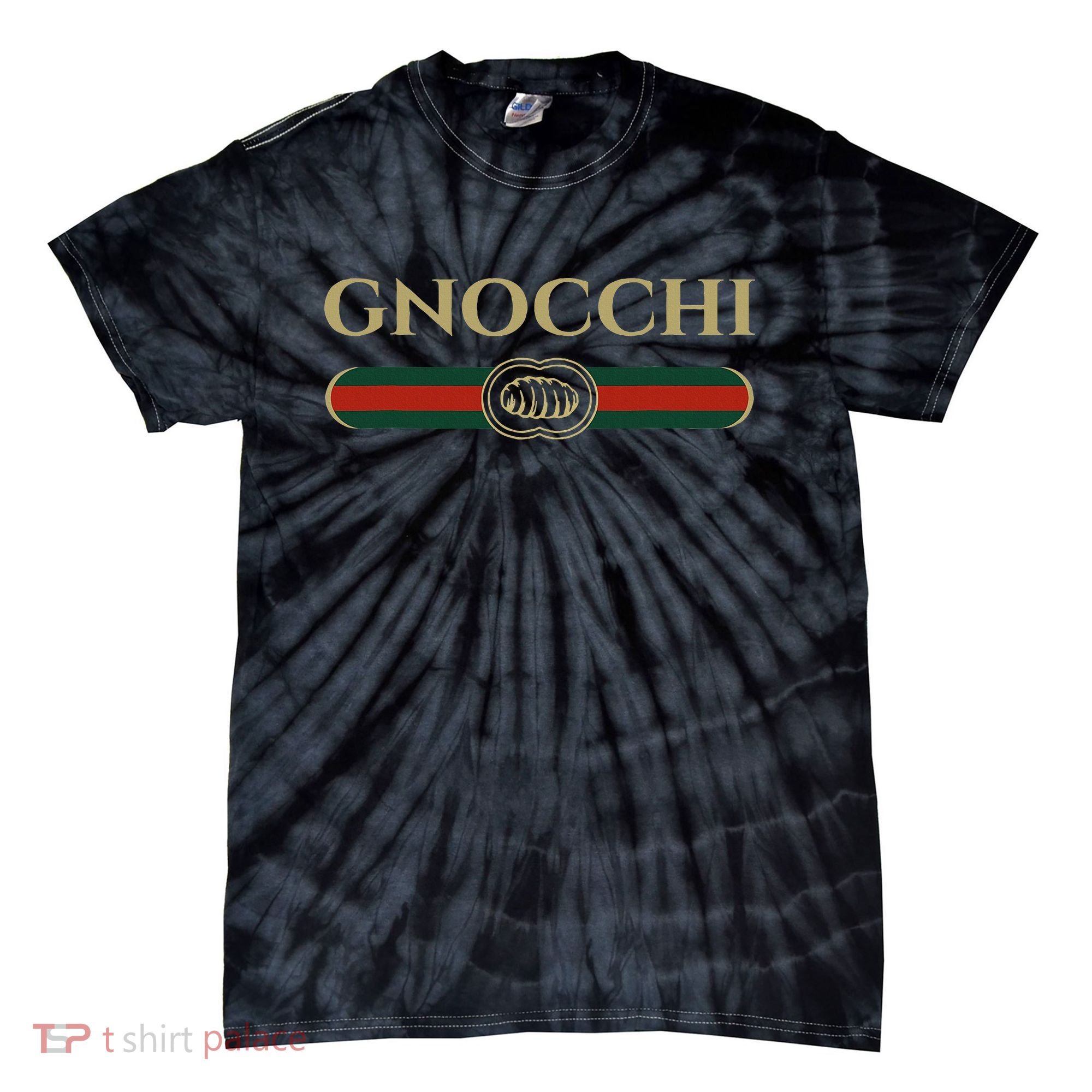 Gnocchi In Fun Logo Style Tie-Dye T-Shirt
