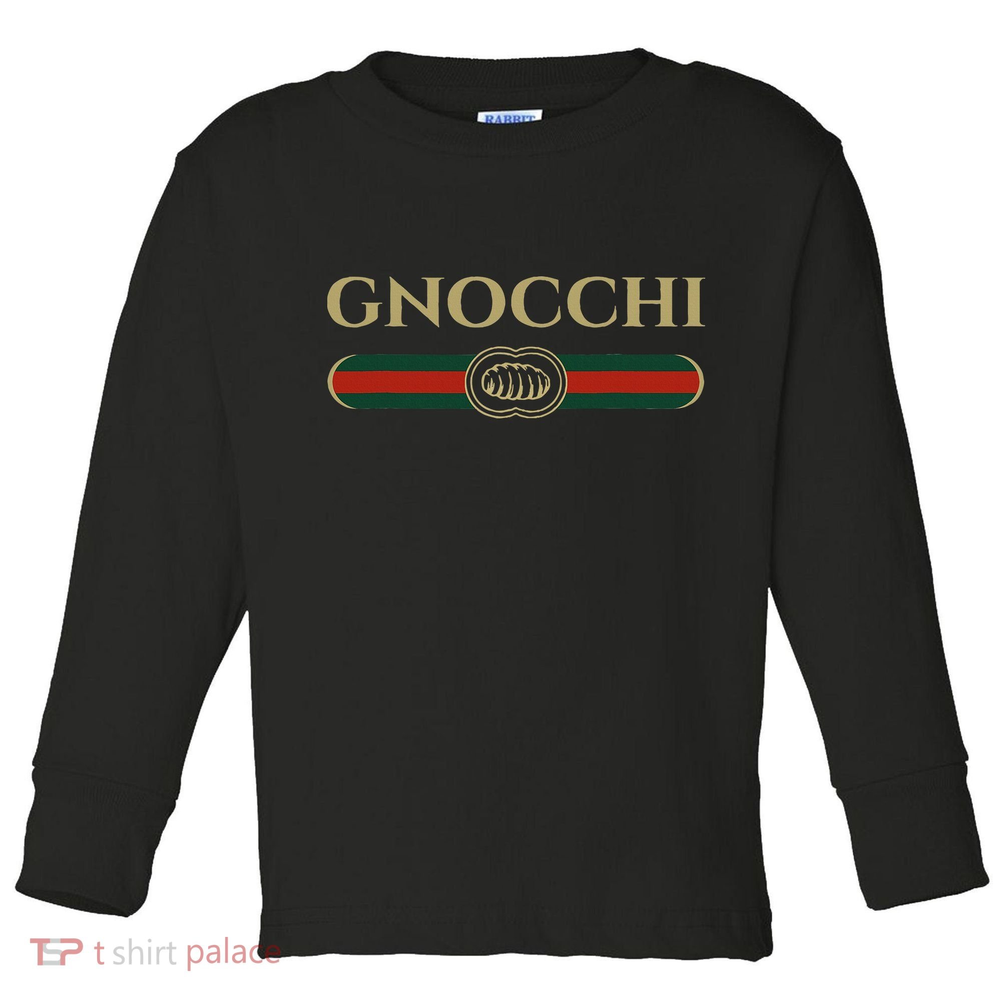 Gnocchi In Fun Logo Style Toddler Long Sleeve Shirt