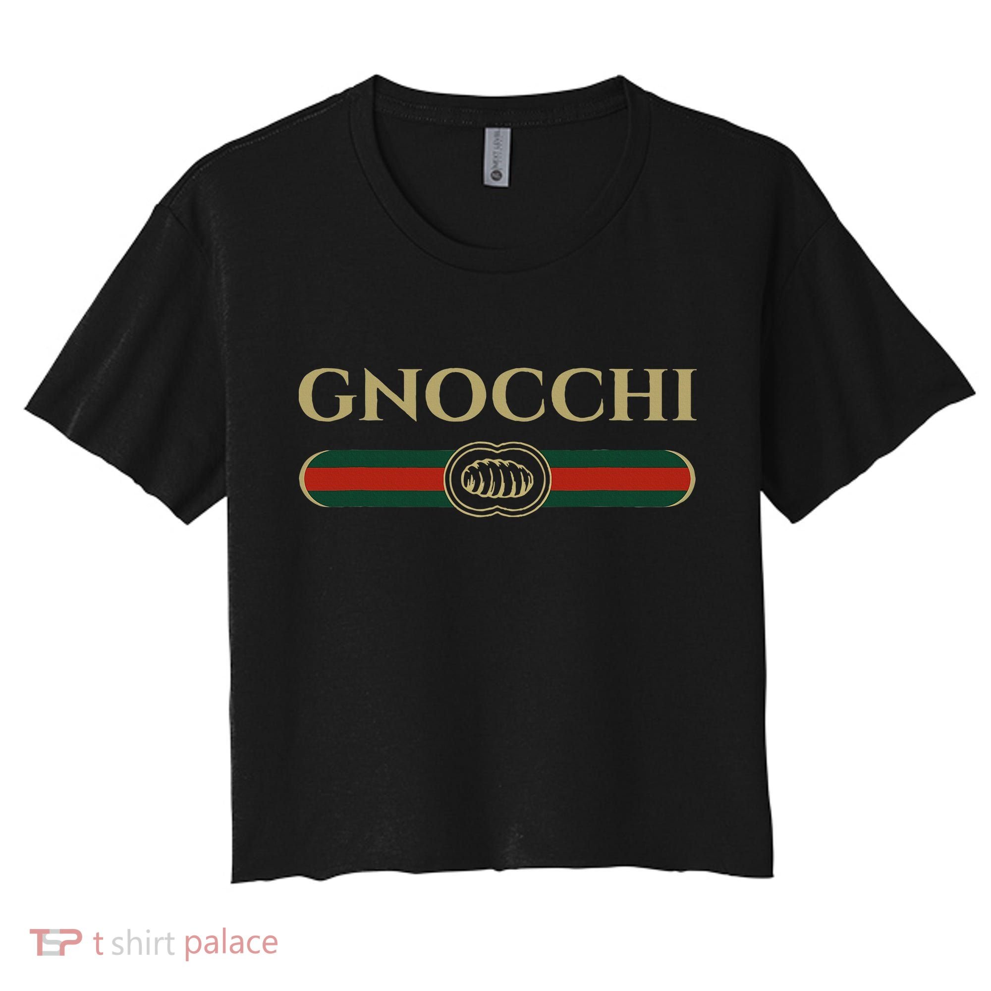 Gnocchi In Fun Logo Style Women's Crop Top Tee