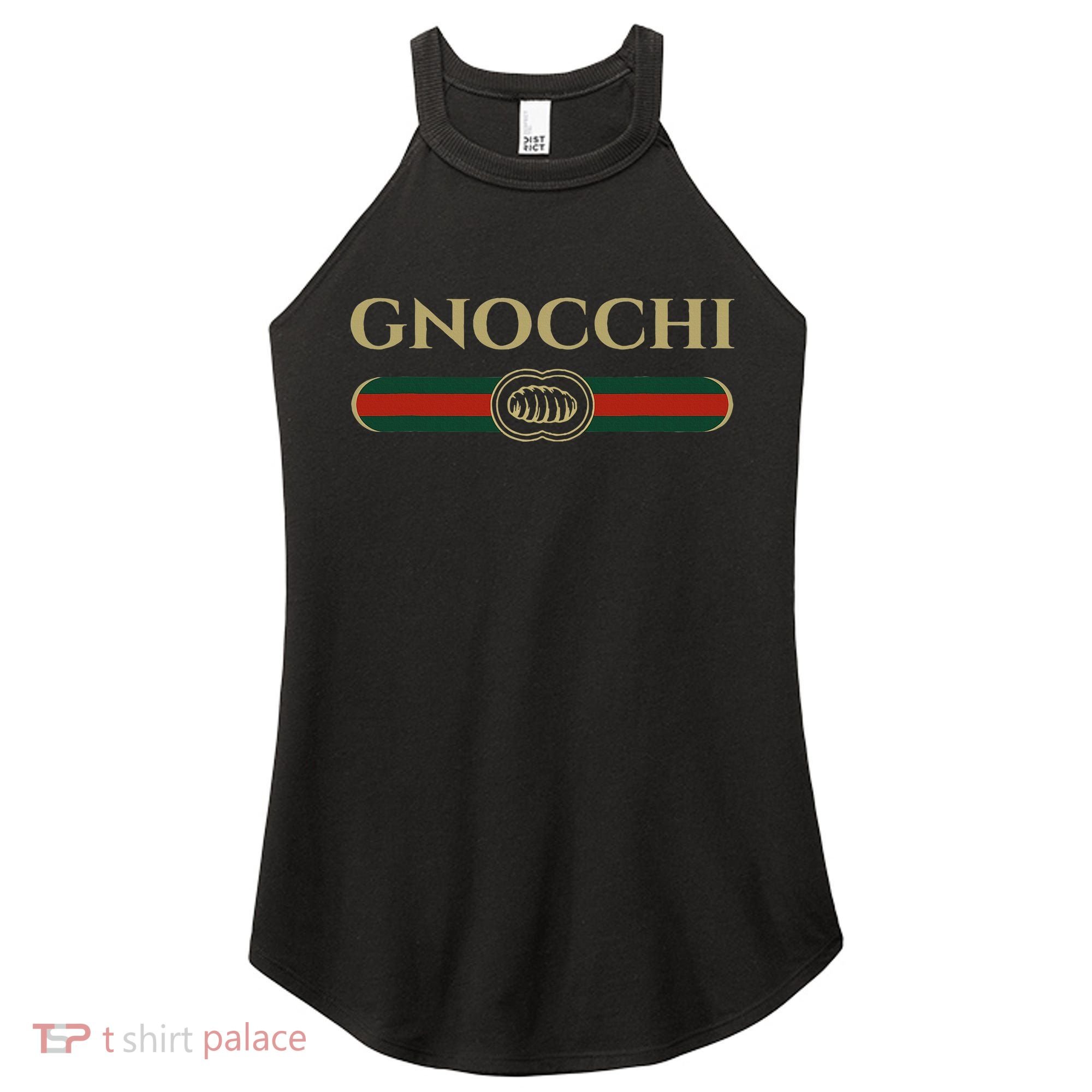 Gnocchi In Fun Logo Style Women's Perfect Tri Rocker Tank