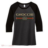 Gnocchi In Fun Logo Style Women's Tri-Blend 3/4-Sleeve Raglan Shirt thumb 0
