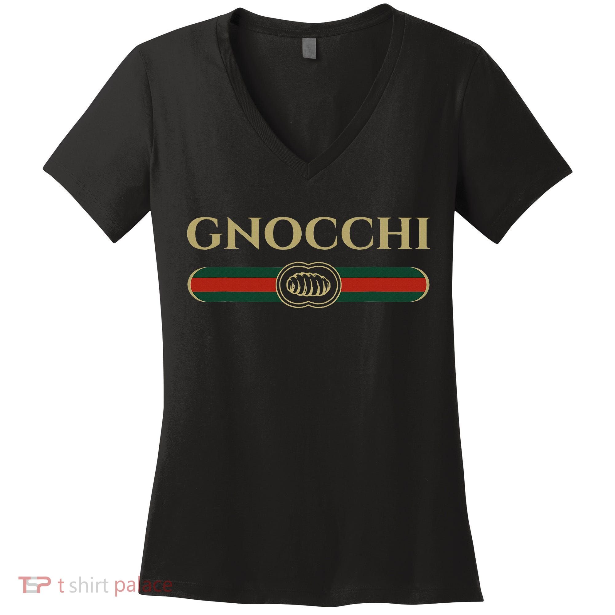 Gnocchi In Fun Logo Style Women's V-Neck T-Shirt