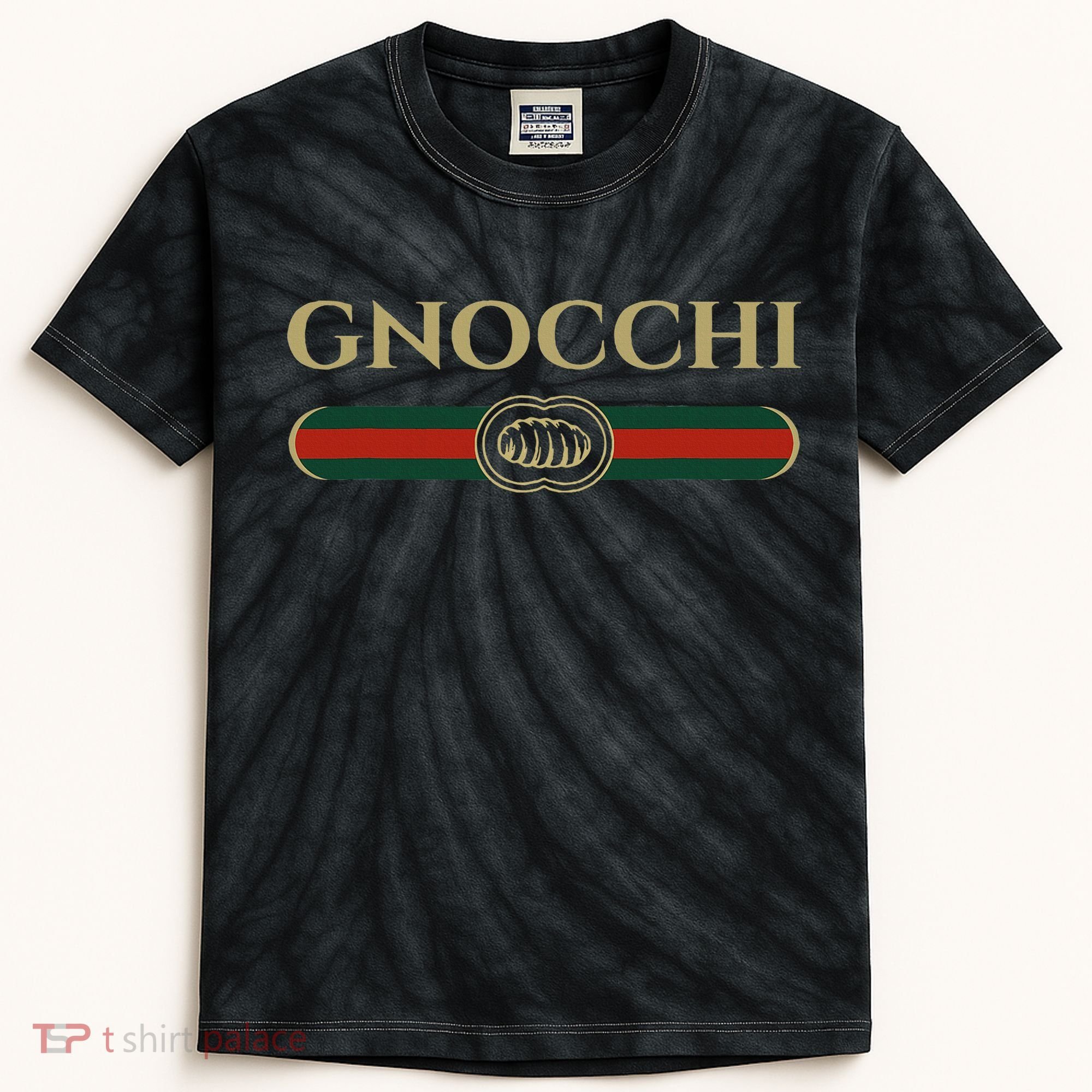 Gnocchi In Fun Logo Style Kids Tie-Dye T-Shirt