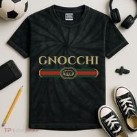 Gnocchi In Fun Logo Style Kids Tie-Dye T-Shirt thumb 2