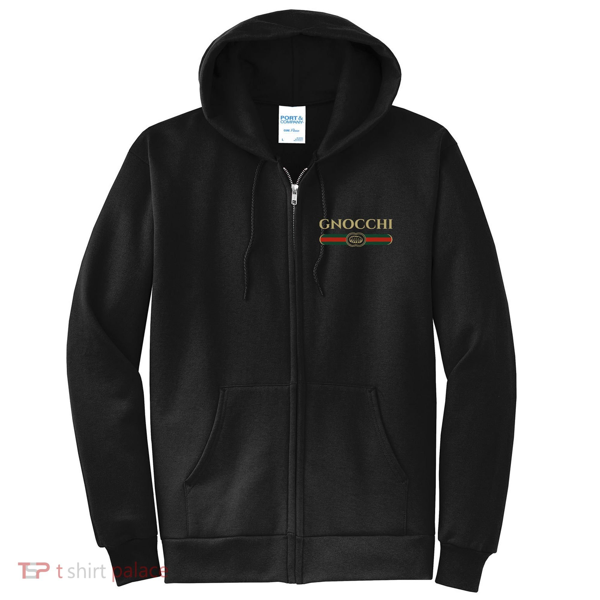 Gnocchi In Fun Logo Style Full Zip Hoodie