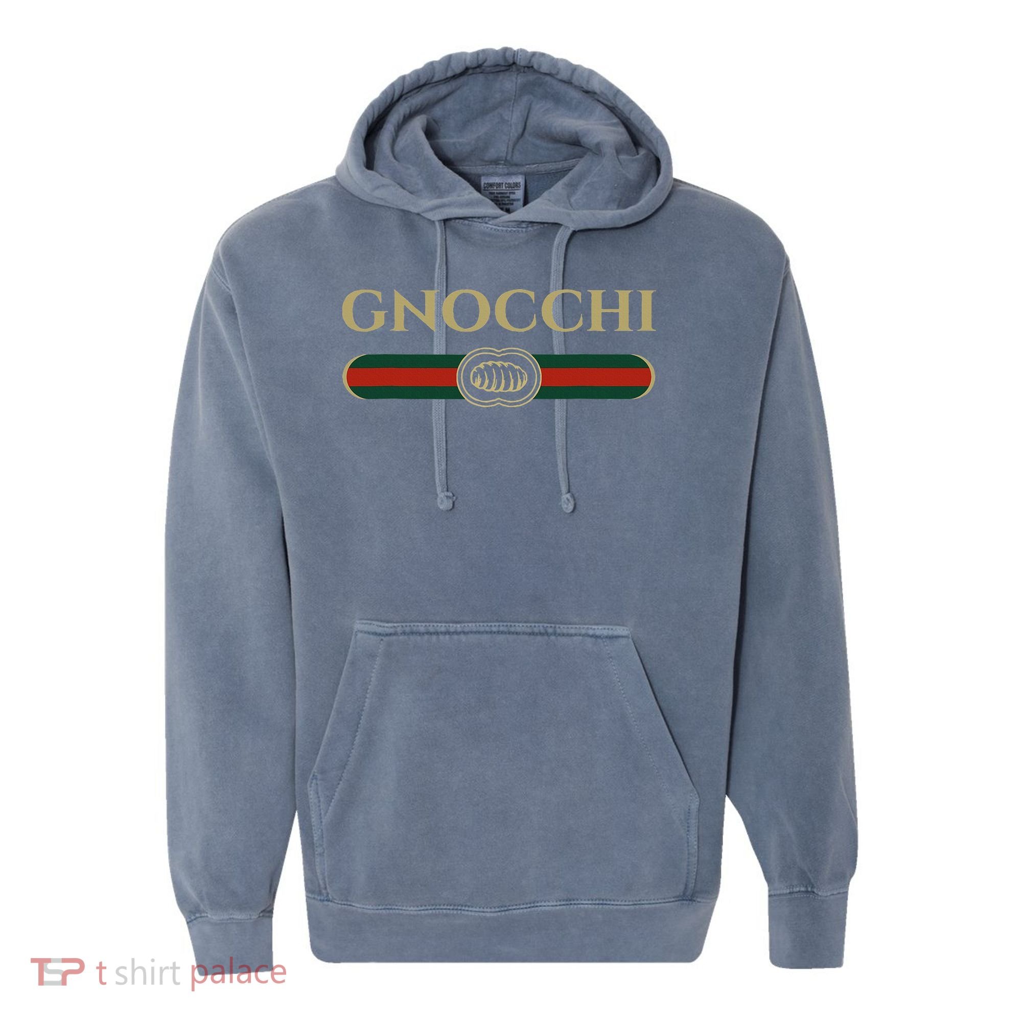 Gnocchi In Fun Logo Style Comfort Colors Garment-Dyed Hooded Sweatshirt