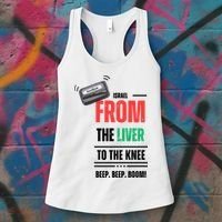 Goodbye Israel From The Liver To The Knee Beep Beep Boom Women's Tank Top thumb 3