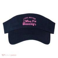 Groovy I Feel Better When IM Dancing Ballet Dancer Girl Visor thumb 0