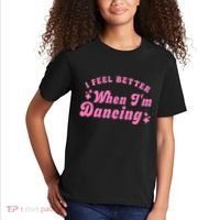 Groovy I Feel Better When IM Dancing Ballet Dancer Girl Kids T-Shirt thumb 2