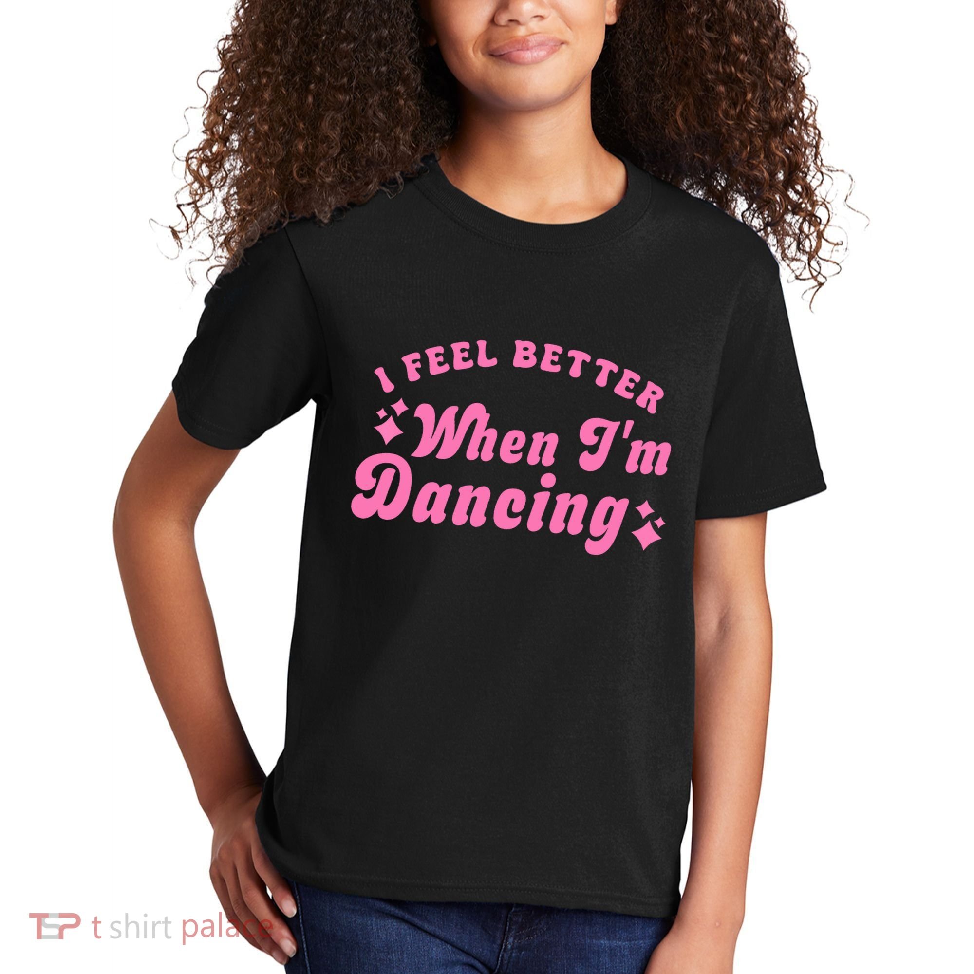 Groovy I Feel Better When IM Dancing Ballet Dancer Girl Kids T-Shirt
