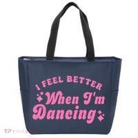 Groovy I Feel Better When IM Dancing Ballet Dancer Girl Tote Bag thumb 0