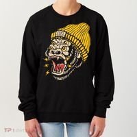 Gorilla Inked Flash Old School Ink Addict Traditional Tattoo Women's Sweatshirt thumb 0
