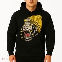 Gorilla Inked Flash Old School Ink Addict Traditional Tattoo Hoodie thumb 2