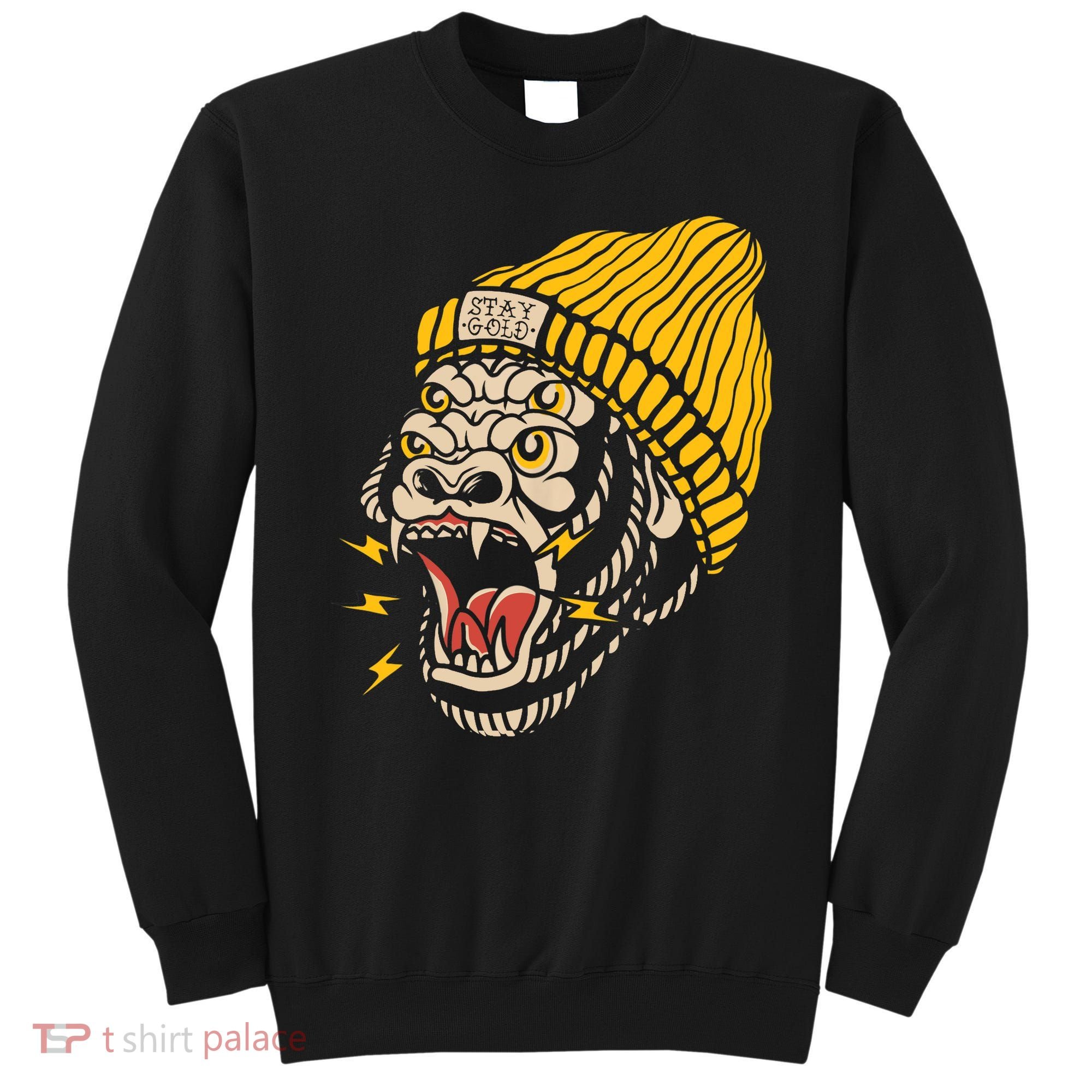 Gorilla Inked Flash Old School Ink Addict Traditional Tattoo Sweatshirt