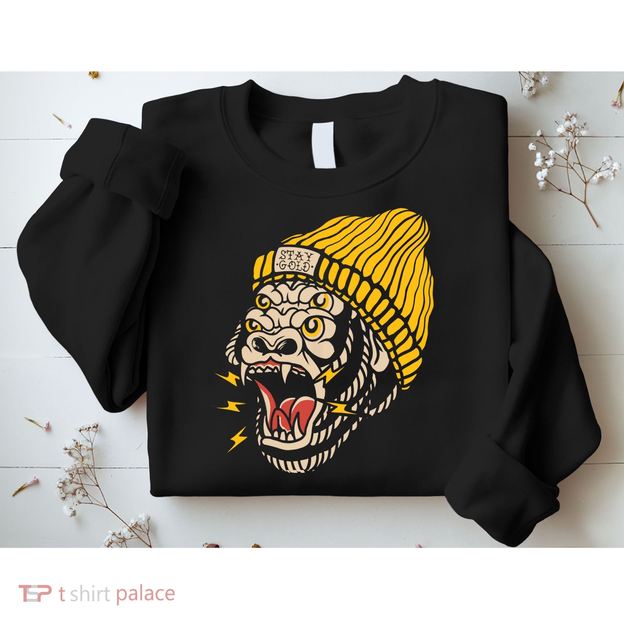 Gorilla Inked Flash Old School Ink Addict Traditional Tattoo Sweatshirt