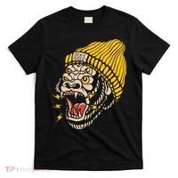 Gorilla Inked Flash Old School Ink Addict Traditional Tattoo T-Shirt thumb 0