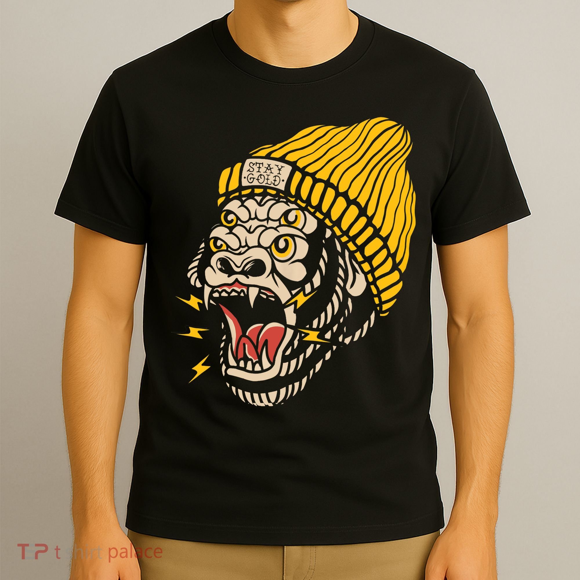 Gorilla Inked Flash Old School Ink Addict Traditional Tattoo T-Shirt