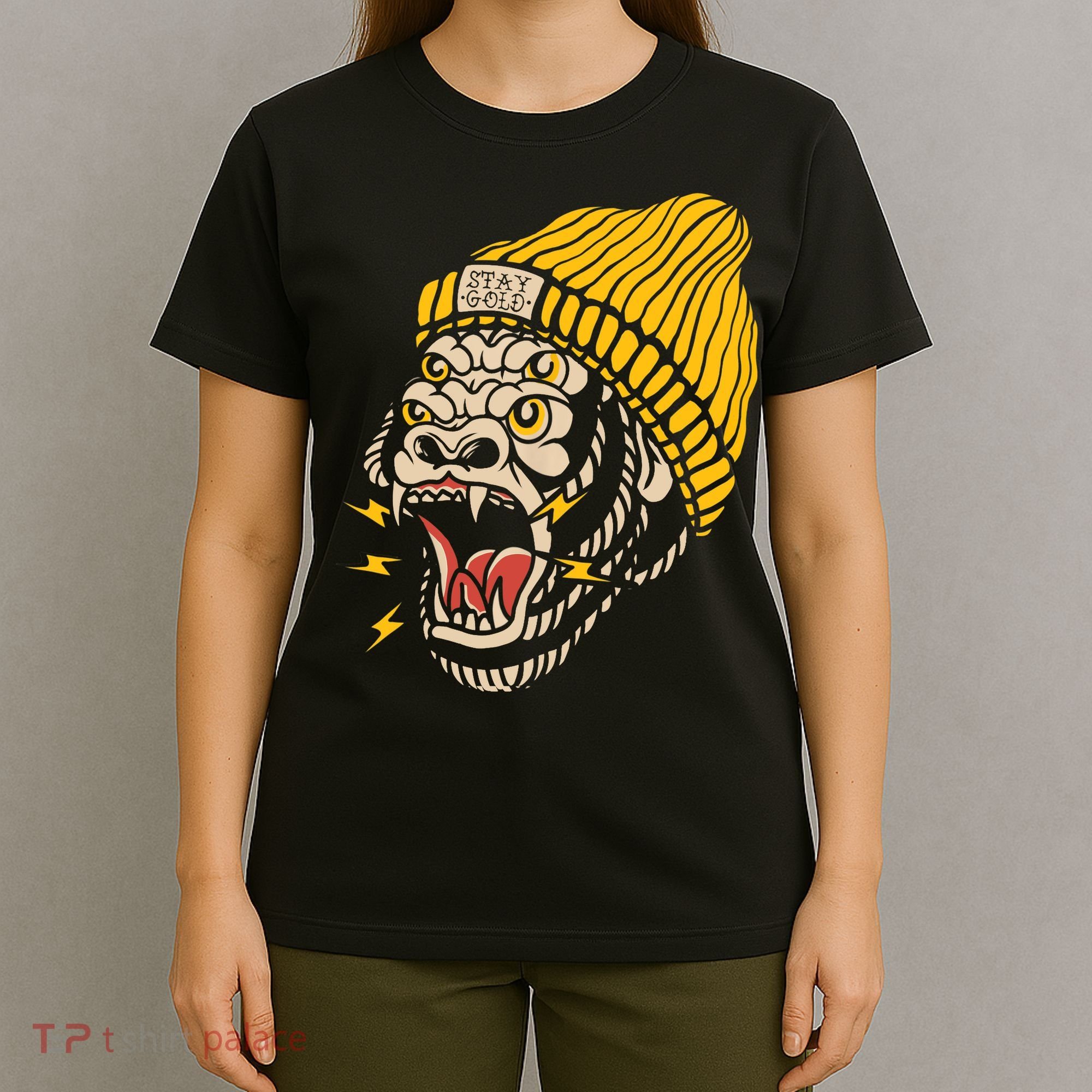 Gorilla Inked Flash Old School Ink Addict Traditional Tattoo T-Shirt