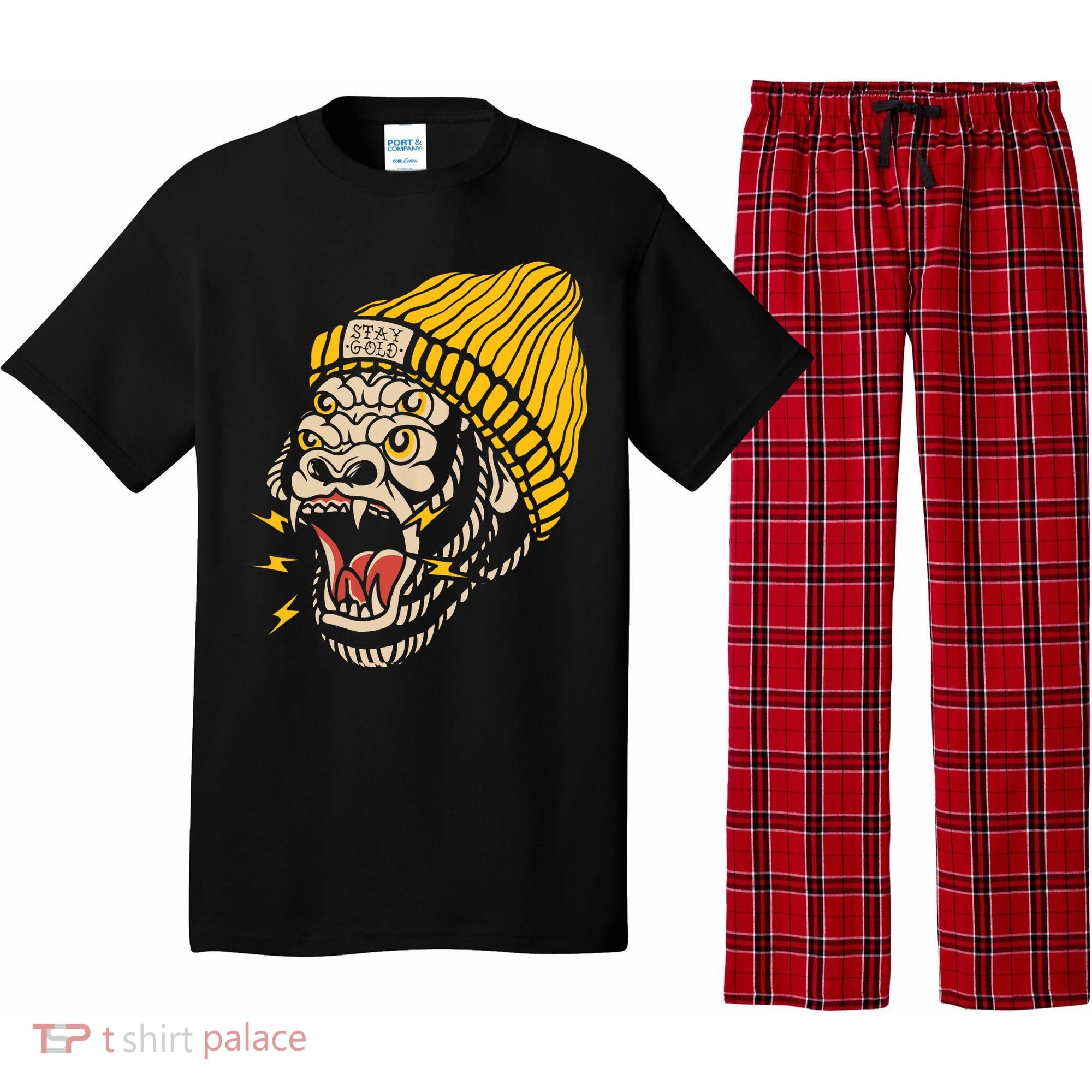 Gorilla Inked Flash Old School Ink Addict Traditional Tattoo Pajama Set