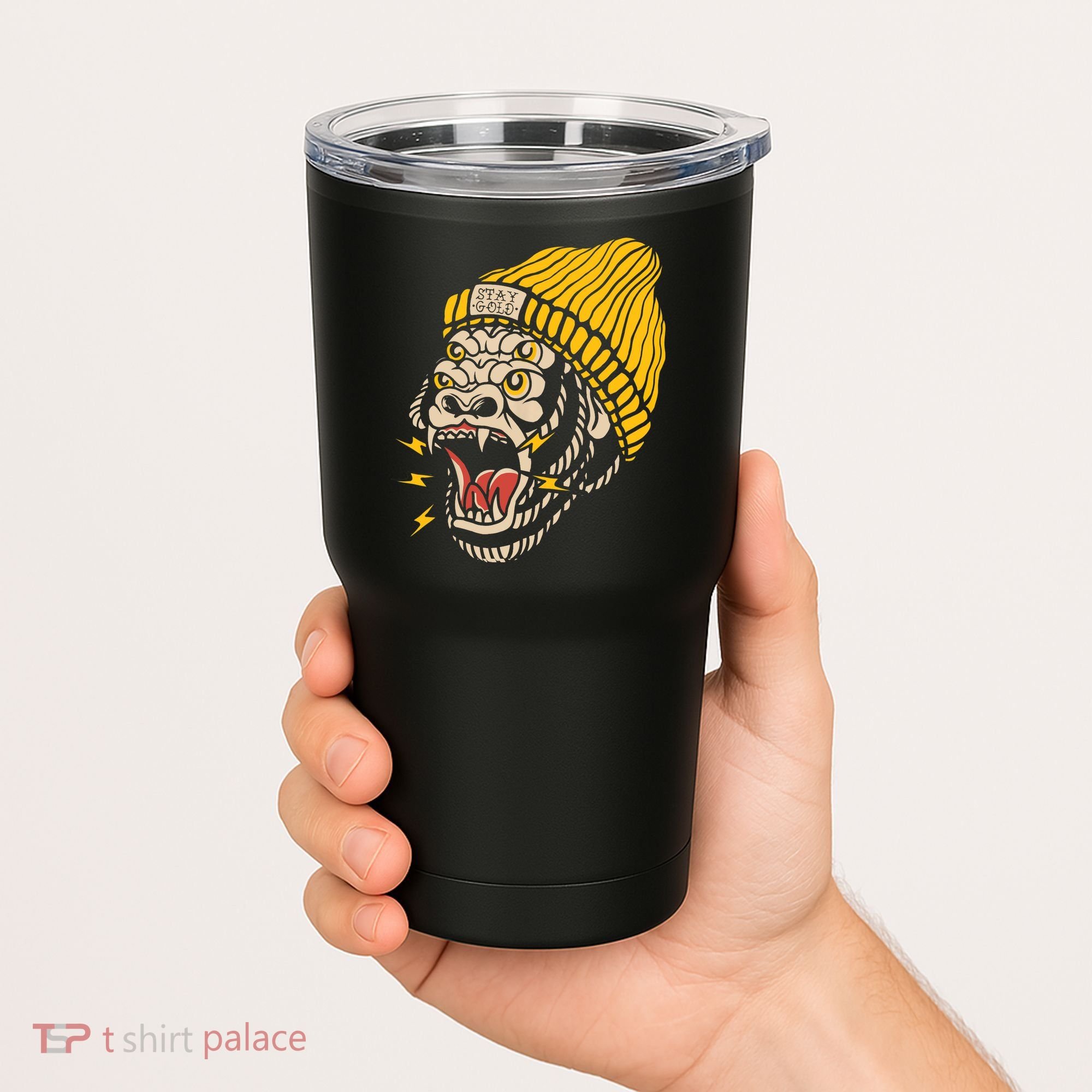 Gorilla Inked Flash Old School Ink Addict Traditional Tattoo Tumbler