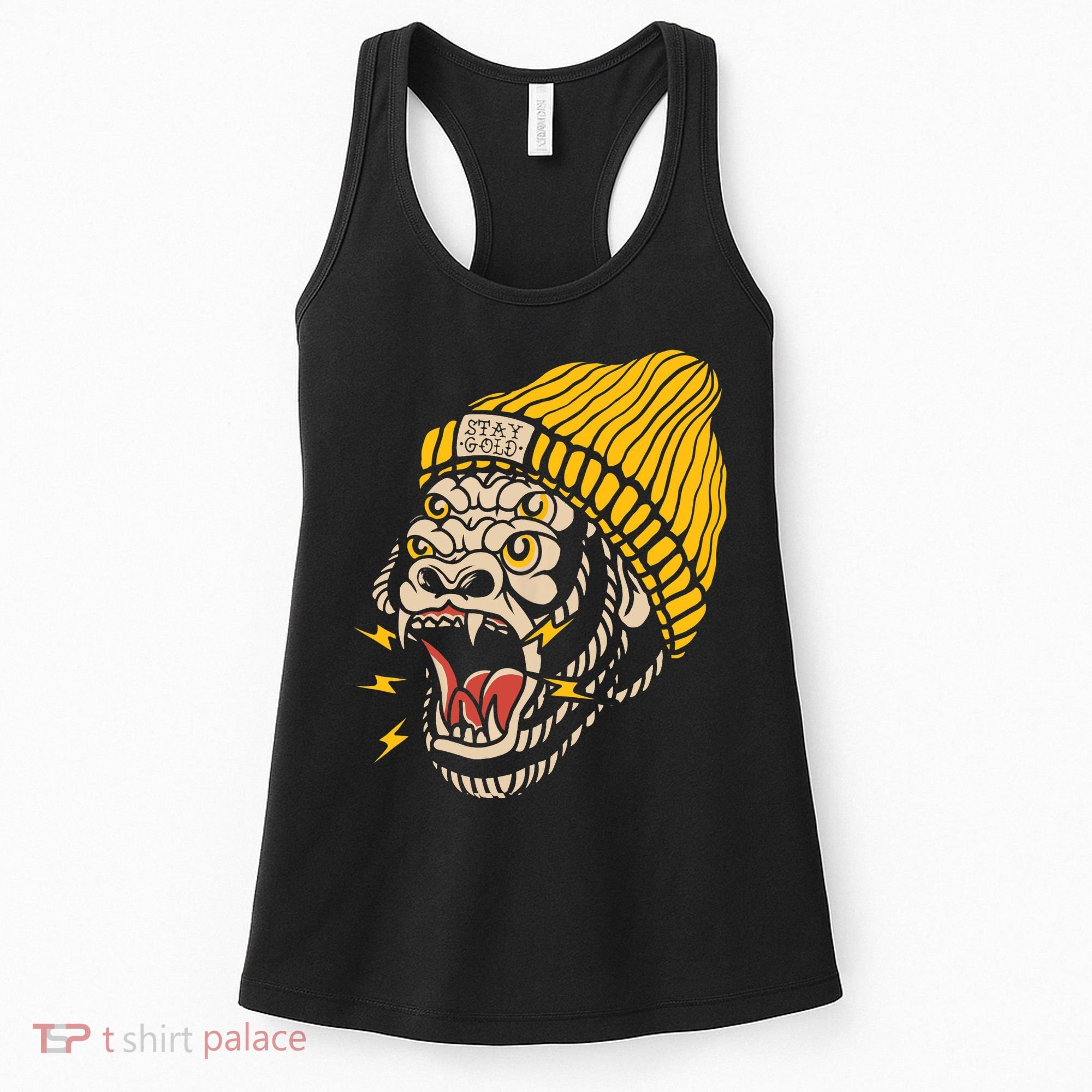 Gorilla Inked Flash Old School Ink Addict Traditional Tattoo Women's Tank Top