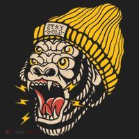 Gorilla Inked Flash Old School Ink Addict Traditional Tattoo Hat thumb 2