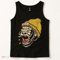 Gorilla Inked Flash Old School Ink Addict Traditional Tattoo Tank Top thumb 2