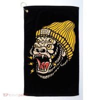 Gorilla Inked Flash Old School Ink Addict Traditional Tattoo Golf Towel thumb 0