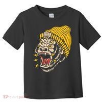 Gorilla Inked Flash Old School Ink Addict Traditional Tattoo Toddler T-Shirt thumb 0