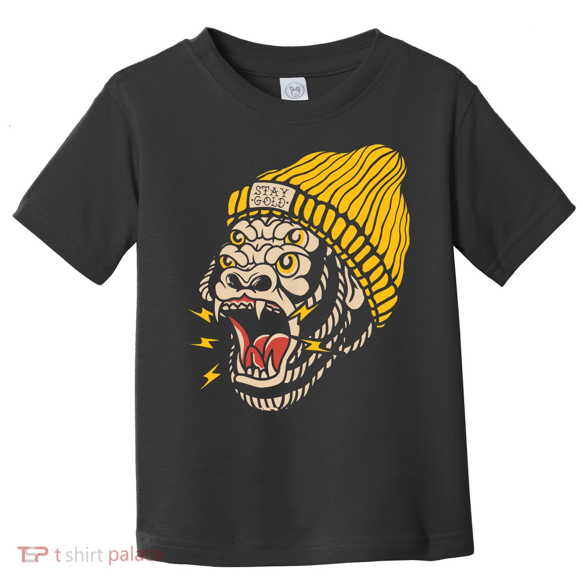 Gorilla Inked Flash Old School Ink Addict Traditional Tattoo Toddler T-Shirt