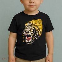 Gorilla Inked Flash Old School Ink Addict Traditional Tattoo Toddler T-Shirt thumb 2