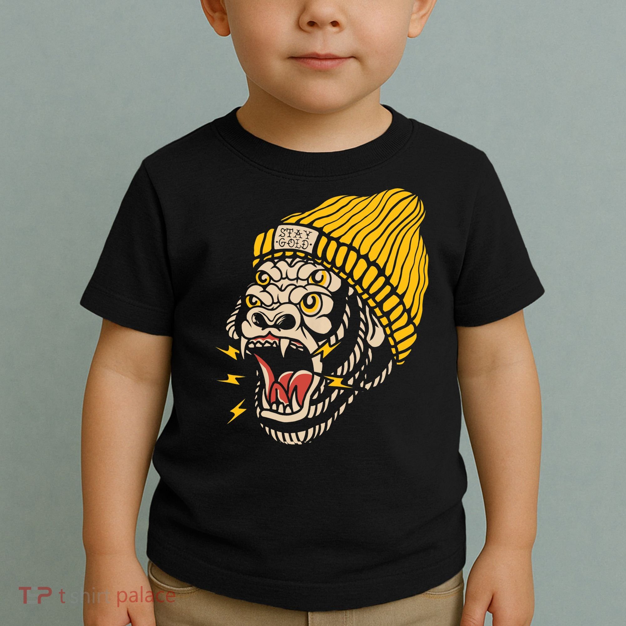 Gorilla Inked Flash Old School Ink Addict Traditional Tattoo Toddler T-Shirt