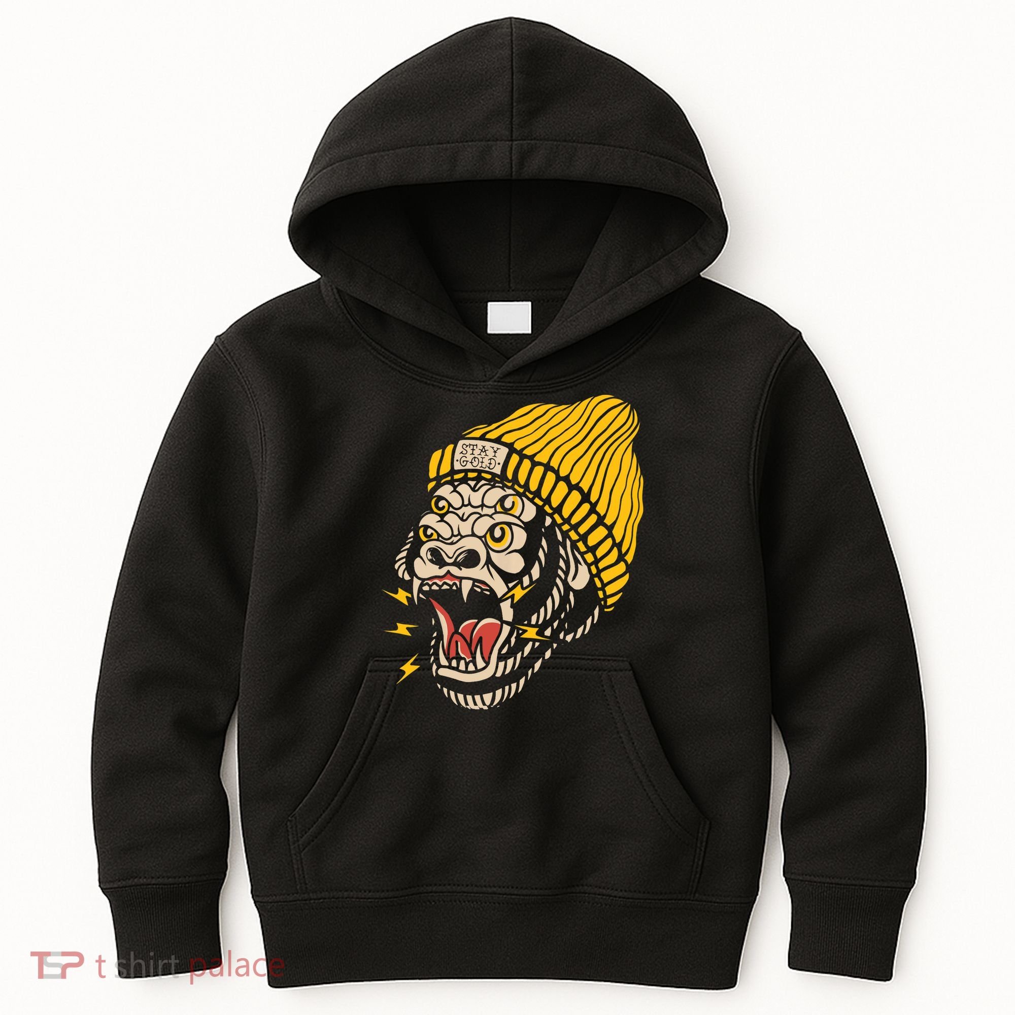 Gorilla Inked Flash Old School Ink Addict Traditional Tattoo Kids Hoodie