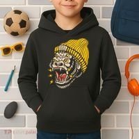 Gorilla Inked Flash Old School Ink Addict Traditional Tattoo Kids Hoodie thumb 2