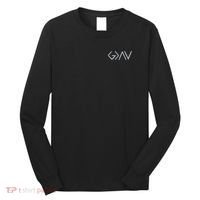 God Is Greater Than The Highs And Lows Embroidered Embroidered Long Sleeve Shirt thumb 0