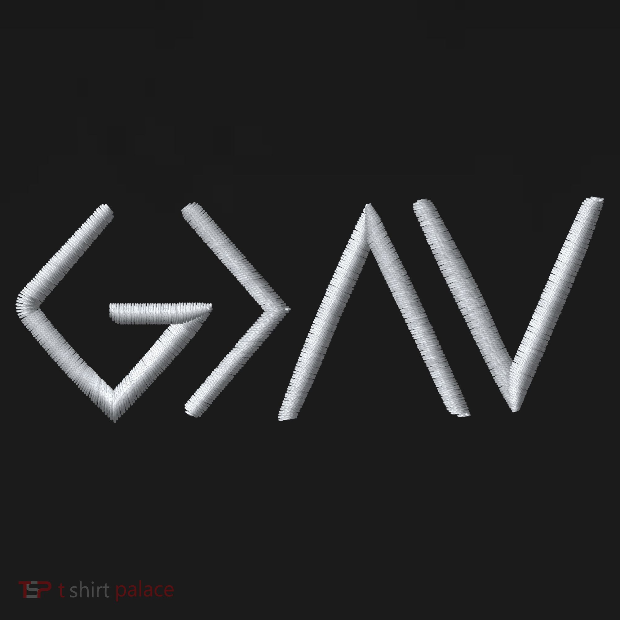 God Is Greater Than The Highs And Lows Embroidered Embroidered Kids Sweatshirt