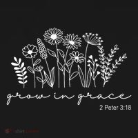 Grow In Grace 2 Peter 3:18 Floral Women's Hoodie thumb 2