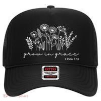 Grow In Grace 2 Peter 3:18 Floral Hat thumb 0