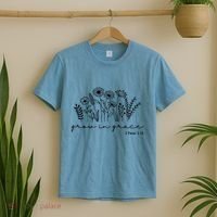 Grow In Grace 2 Peter 3:18 Floral T-Shirt thumb 2