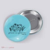 Grow In Grace 2 Peter 3:18 Floral Button thumb 0