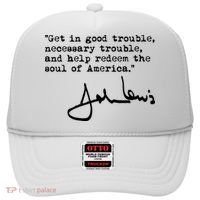 Get In Good Necessary Trouble John Lewis Social Justice Gift Hat thumb 0
