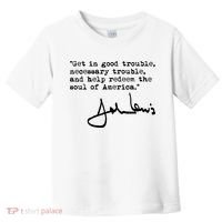 Get In Good Necessary Trouble John Lewis Social Justice Gift Toddler T-Shirt thumb 0