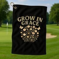 Grow in Grace Golf Towel thumb 1
